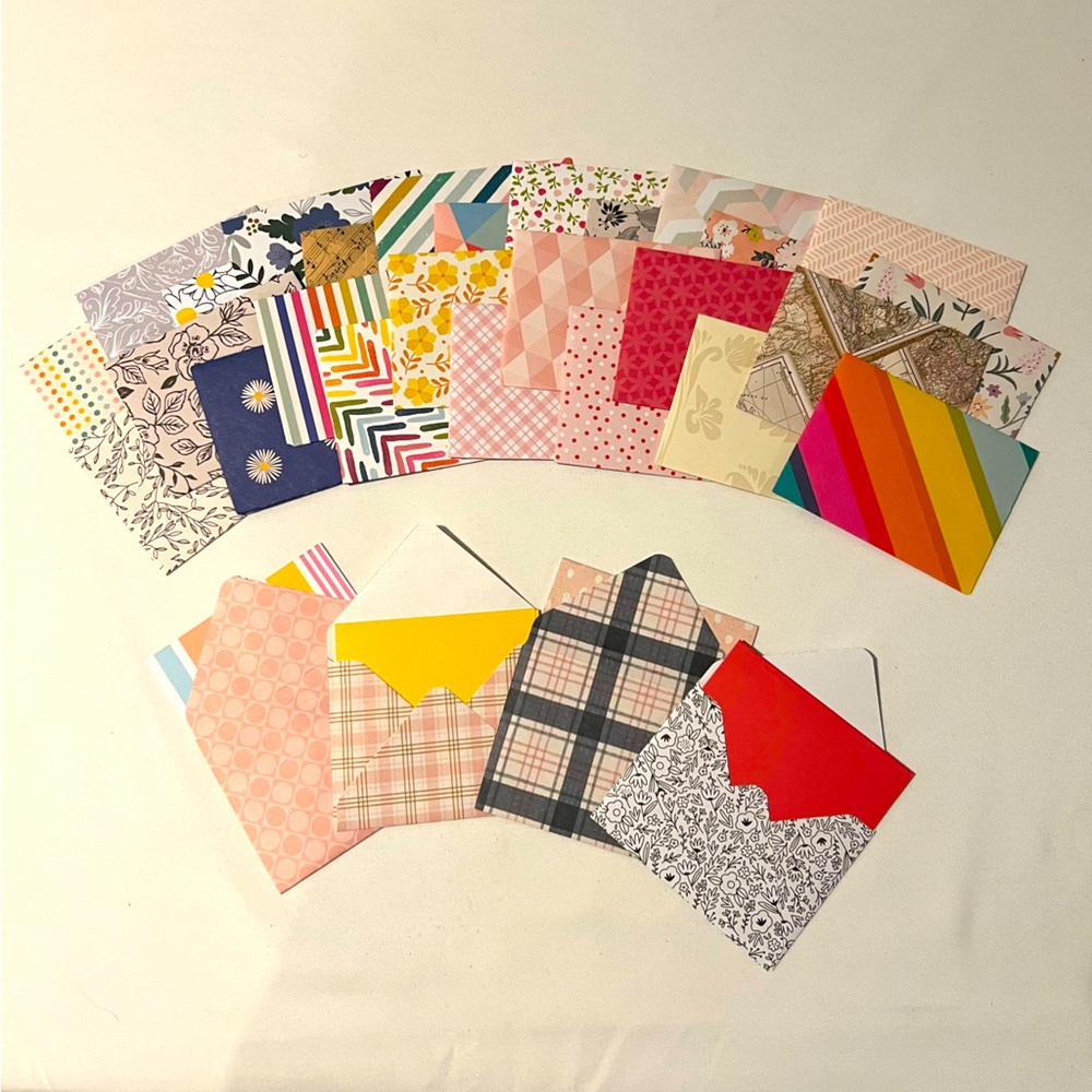 Set of 4 Mix-and-Match Note Cards, 3x4 in.